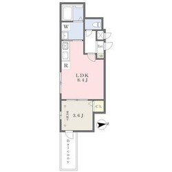 築地口駅 徒歩3分 3階の物件間取画像